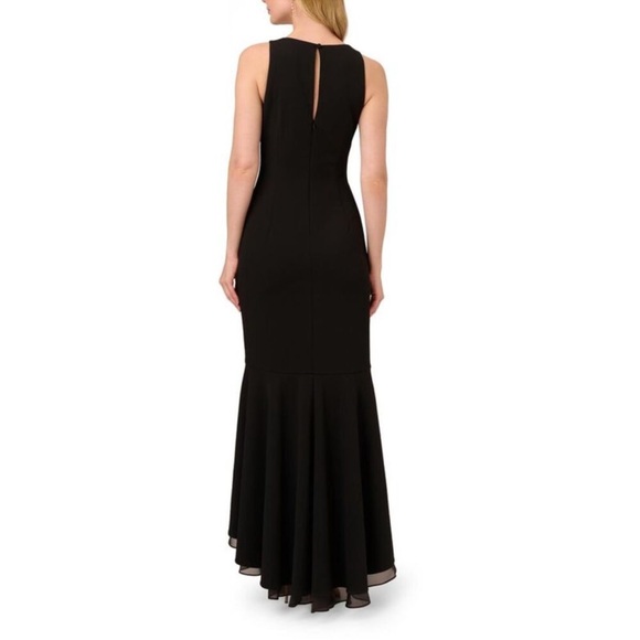 NWT Adrianna Papell Women’s Sleeveless Long Formal Black Evening Dress - Picture 2 of 5
